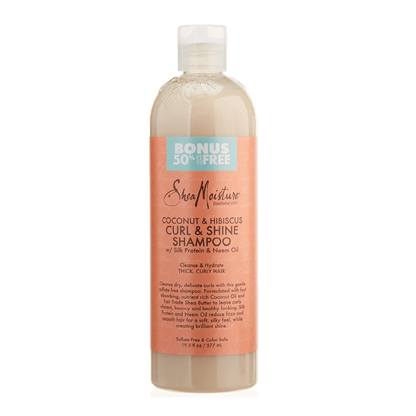 Shea Moisture Coconut &amp; Hibiscus Curl &amp; Shine Shampoo for Curly Hair - 577ml