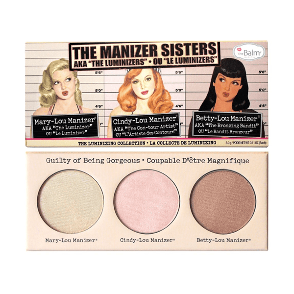 The Balm The Manizer Sisters Trio Highlighter Palette