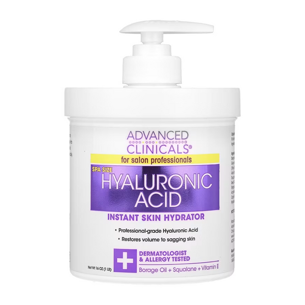 Advanced Clinicals Hyaluronic Acid Instant Hydrator - 454g