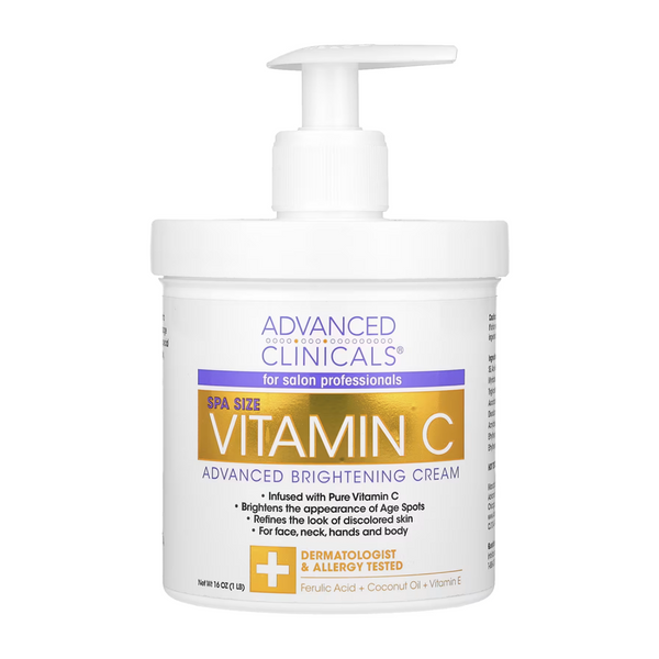 Advanced Clinicals Vitamin C Brightening Cream - 454g